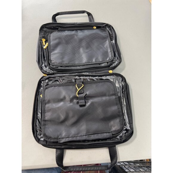 Joy Eco Luxe World Traveler Light and Chic Toiletry Case Black Gold Organizer - Picture 5 of 9